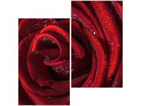 60X60CM BORDOWA RÓŻA DWU OBRAZ ŚCIAN