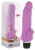 Wibrator Silikonowy Ze Stymulatorem Łechtaczki Silicone Classic