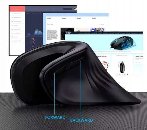 Myszka Bezprzewodowa Mysz Pionowa Wertykalna do Komputera Laptopa Komputera na Arena.pl