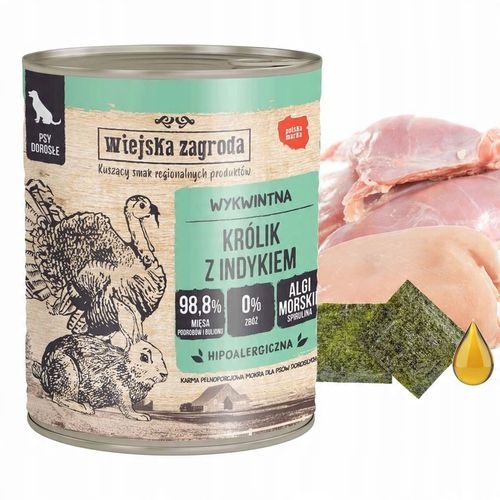 WIEJSKA ZAGRODA Mix Smaków karma dla psa mokra puszka 6 x 800g bezzbożowa na Arena.pl