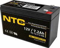 AKUMULATOR ŻELOWY BEZOBSŁUGOWY UPS 12V 7.2Ah (wymiar 7Ah, 7.5Ah, 9Ah, 10Ah)