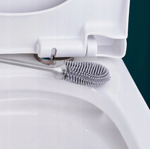 QIKtech Szczotka do wc silikonowa antybakteryjna wisząca zestaw 2w1 na Arena.pl