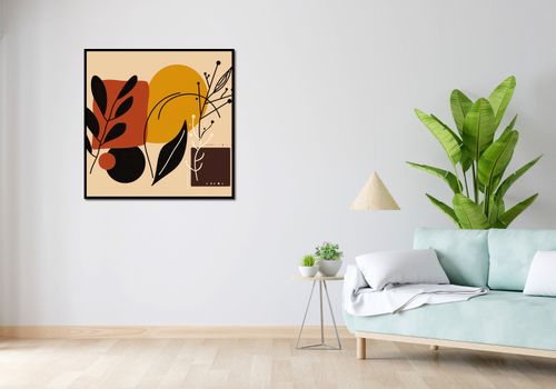 Plakat 90x90cm Ciepłe Kontury na Arena.pl