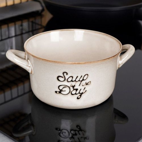 Miska Bulionówka Miseczka na Zupę Gulasz Płatki z Uszami Uchwytami 600 ml na Arena.pl