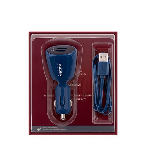 Ładowarka samochodowa Madsen House micro USB niebieska na Arena.pl