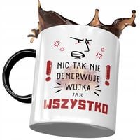Kubek Czarny Dla Wujka Wuja Wujaszka Na Prezent Z Nadrukiem Ze Zdjęciem
