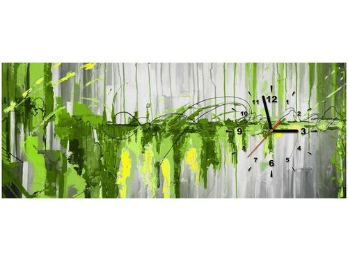 100X40CM ZEGAR ZIELONY WODOSPAD OBRAZ na Arena.pl