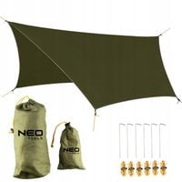 NEO PLANDEKA BIWAKOWA TARP TURYSTYCZNY WODOODPORNY 360x290 CM 210T PU3000