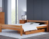 ŁÓŻKO DREWNIANE DOROTA 180X200 OLCHA + STELAŻ