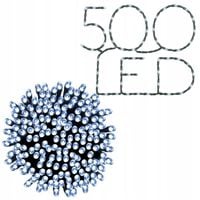 Lampki Światełka Choinkowe 500 LED Zimny Biały ZEWNĘTRZNE WEWNĘTRZNE MOCNE