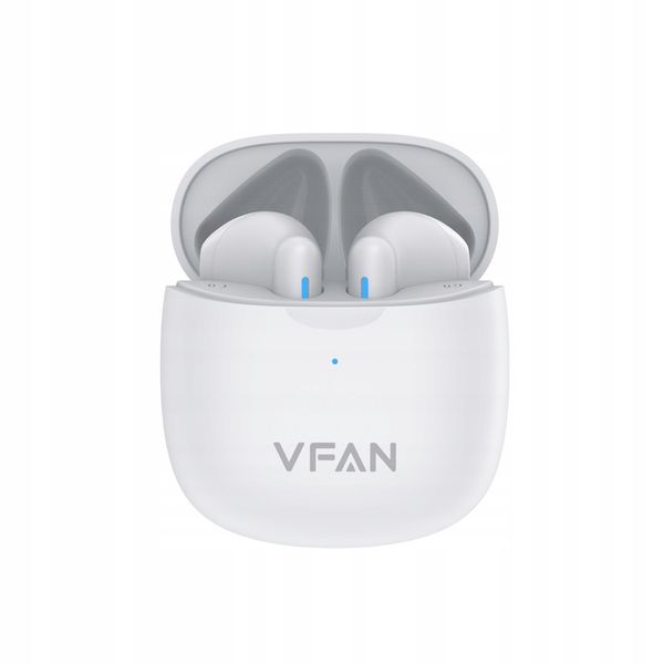 SŁUCHAWKI BEZPRZEWODOWE DOUSZNE BLUETOOTH 5.3 VFAN T06 BIAŁE zdjęcie 8