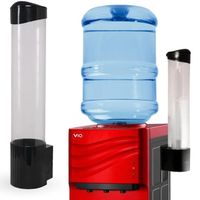 Dyspenser na kubki ViO C1 Czarny - Podajnik kubków do wody magnetyczny