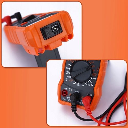 PROFESJONALNY MIERNIK POBORU PRĄDU MULTIMETR CYFROWY ELEKTRYCZNY LCD TESTER na Arena.pl