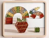 Klocki magnetyczne konstrukcyjne MEGA ZESTAW 100 el. DUŻE ELEMENTY podwozia