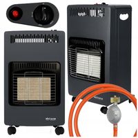 PIECYK GAZOWY GRZEJNIK NA GAZ BUTLE 4,2kW POW. GRZEWCZA 60m2 REDUKTOR i WĄŻ