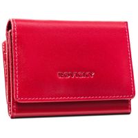 skórzany portfel z zewnętrzną portmonetką — rovicky