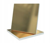 PODKŁAD POD TORT ANGIELSKI STYRODUR ZŁOTY wys. 20mm - 30x30 cm kwadratowy