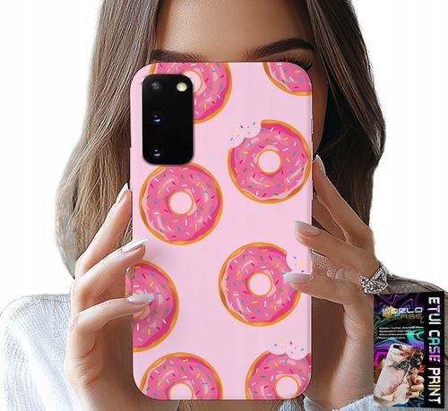 ETUI DO SAMSUNG GALAXY S20 - WZÓR Z PĄCZKAMI DONATAMI POLEWĄ CUKROWĄ na Arena.pl