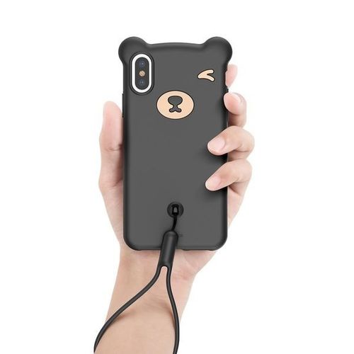 Etui Baseus Bear do smartfona iPhone X / XS - czarne na Arena.pl