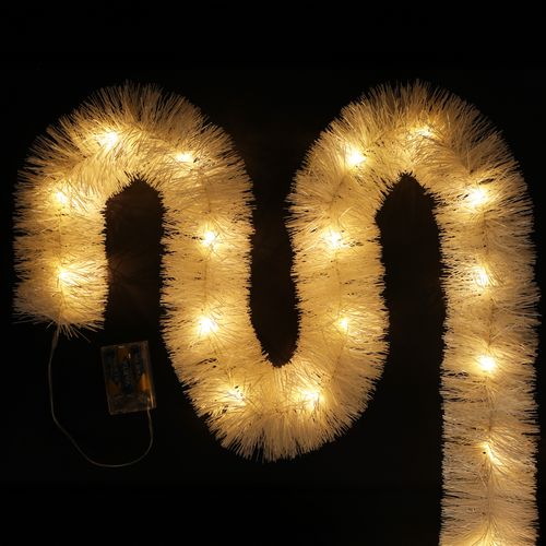 łańcuch led choinkowy biały na baterie świąteczny na choinkę 6 metrów na Arena.pl