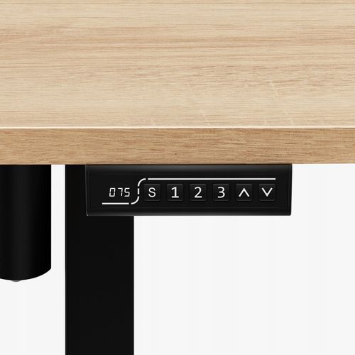 Biurko regulowane elektryczne MARK ADLER drewno dąb komputerowe 120x60 na Arena.pl