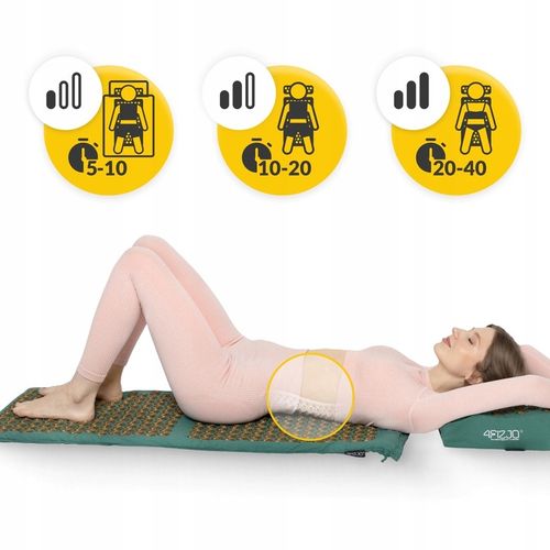 MATA DO AKUPRESURY Z KOLCAMI DO MASAŻU POBUDZAJĄCA KRĄŻENIE Z PODUSZKĄ XL na Arena.pl