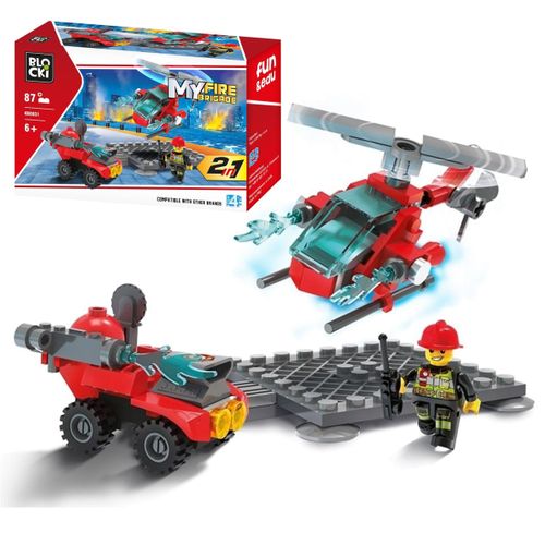 Klocki Blocki My Fire Brigade 2w1 87el na Arena.pl