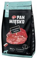Pan Mięsko karma sucha Wieprzowina z dzikiem chrupki M 3kg Hipoalergiczna