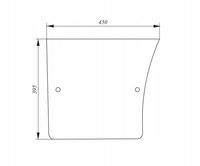 Szyba drzwi dolna John Deere MC1 L57909