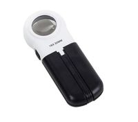 LUPA CZYTANIA SZKŁO POWIĘKSZAJĄCE 16X RĘCZNA LUB BIURKOWA 2 DIODY LED