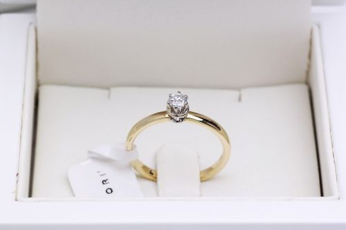 Złoty pierścionek PXD1913 - Diament na Arena.pl