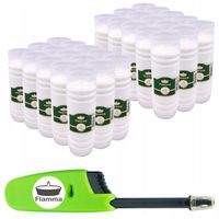 WKŁADY DO ZNICZY PARAFINOWE 4 DNI 96H 30 SZTUK ZNICZE + ZAPALNICZKA GRATIS