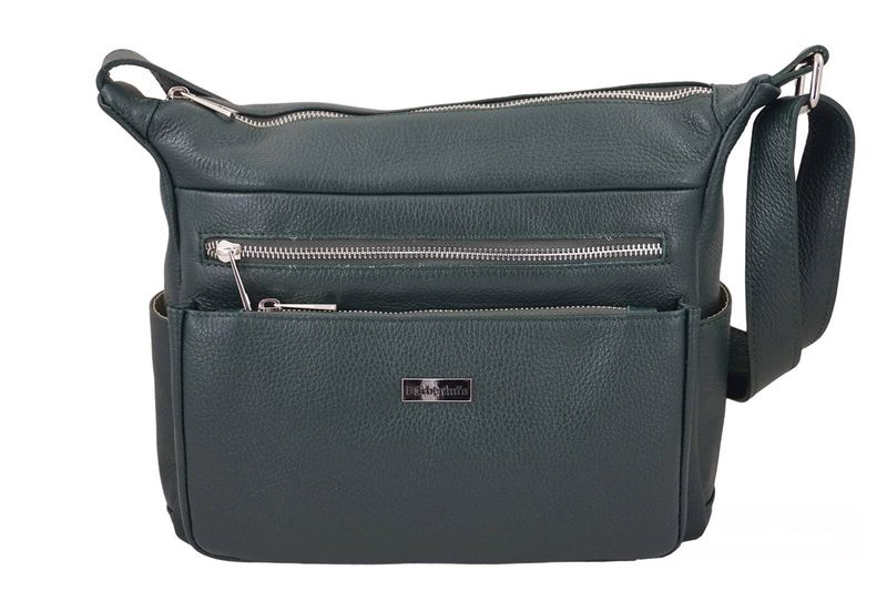 Codzienna i praktyczna torebka na ramię - Zielona ciemna zdjęcie 2