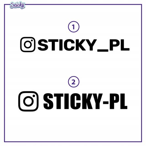 Naklejki NICK INSTAGRAM 15 cm na Arena.pl