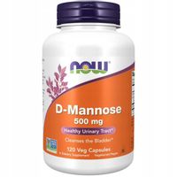 Now Foods D-Mannoza 500 mg 120 kaps Drogi Moczowe