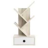 Regał Costway 30 cm x 60 cm x 17,5 cm odcienie beżu