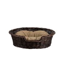 POPPY WIKLINOWE OWALNE LEGOWISKO DLA ZWIERZĄT KOSZ DLA PSA 85x66 H21 / rozmiar wewnętrzny 68x51 H19 cm