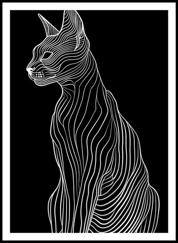 Plakat 64x90cm Minimalny Kontur na Arena.pl