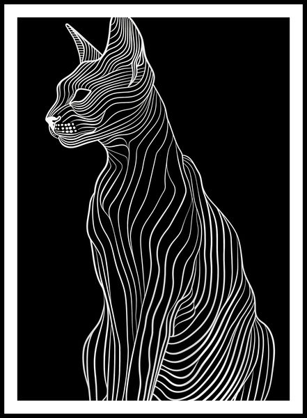 Plakat 64x90cm Minimalny Kontur zdjęcie 3