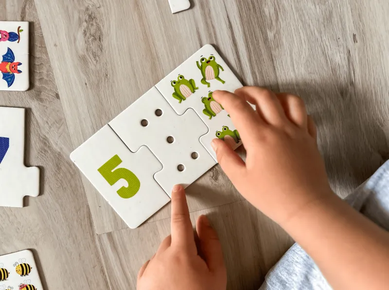 Puzzle Sensoryczne 30 Elementów. Cyferki zdjęcie 7