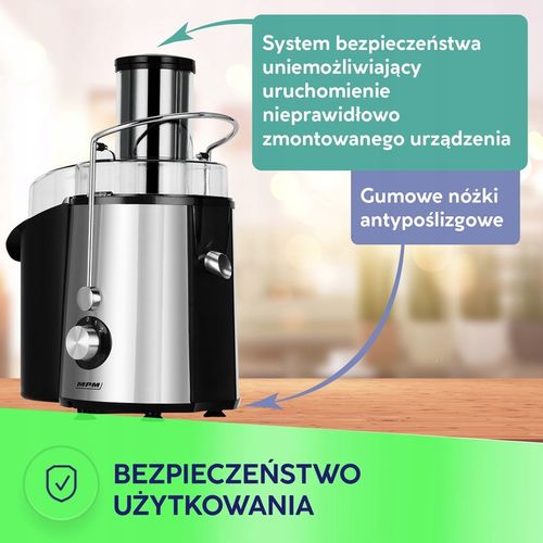 Sokowirówka wysokoobrotowa do owoców i warzyw srebrny/szary MPM na Arena.pl