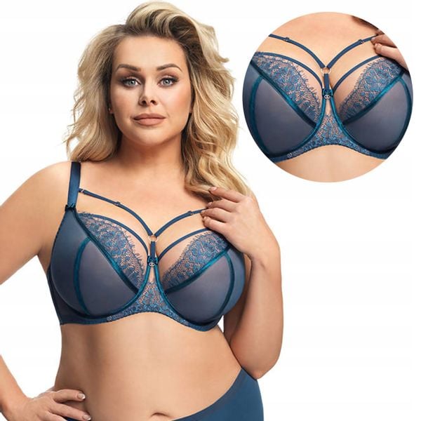 Biustonosz GORSENIA K496 PARADISE niebieski, 75M zdjęcie 1