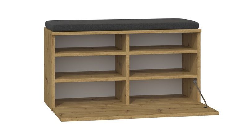 SZAFKA NA BUTY SIEDZISKO SCHOWEK RIVA DĄB ARTISAN zdjęcie 2