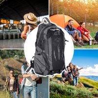 plecak turystyczny trekkingowy "ornak" 40 litrów czarny