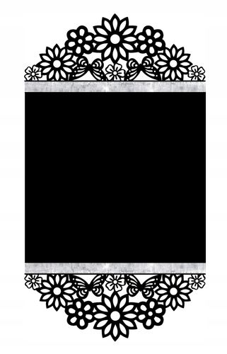 B17 Bieżnik obrus ażurowy KWIATY I MOTYLE DEKOR 43x120 czarny z CYRKONIAMI na Arena.pl