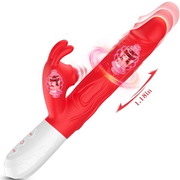 Silicone Vibrator 7 Vibration Modes -10 Thrusting And7 Flapping zdjęcie 5