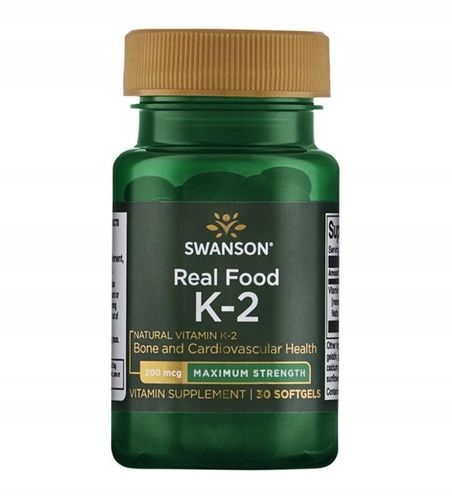 NATURALNA WITAMINA K2 MK-7 200mcg KOŚCI SWANSON na Arena.pl