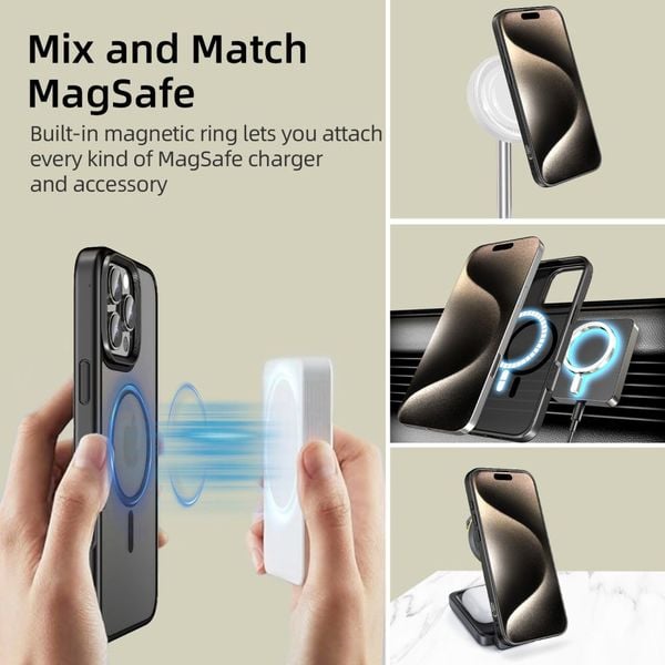 TECH-PROTECT MAGMAT MAGSAFE IPHONE 16 PRO MATTE BLACK zdjęcie 4