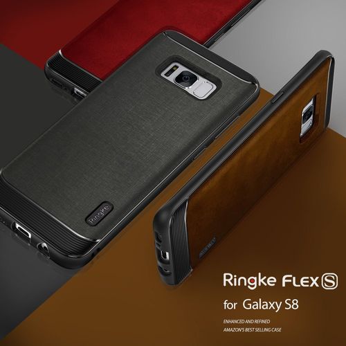SZARE ETUI RINGKE FLEX S GALAXY S8 + FOLIA 3D na Arena.pl