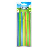 SŁOMKI DO NAPOJÓW A30 PLASTIKOWA PIKNIK